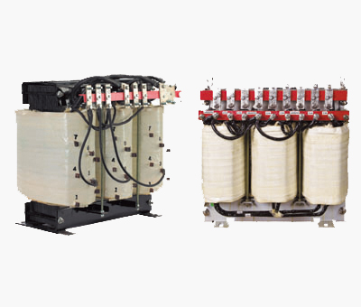 Three phase transformer with multiple voltage outputs