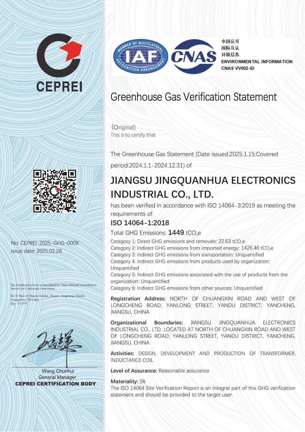 温室効果ガス調査のプレゼンテーションです